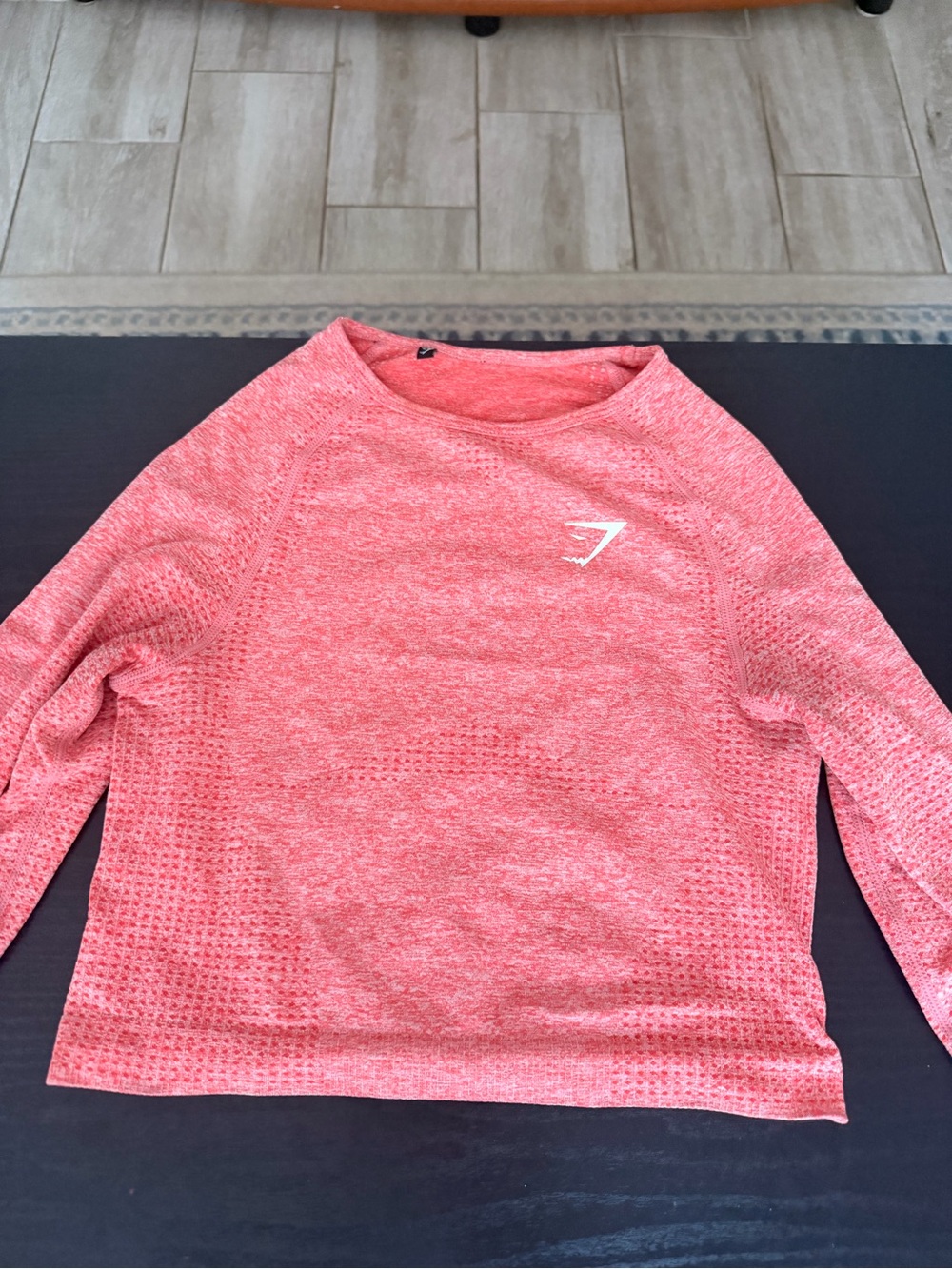 Gymshark Women's Coral Heather Seamless Long Sleeve Top